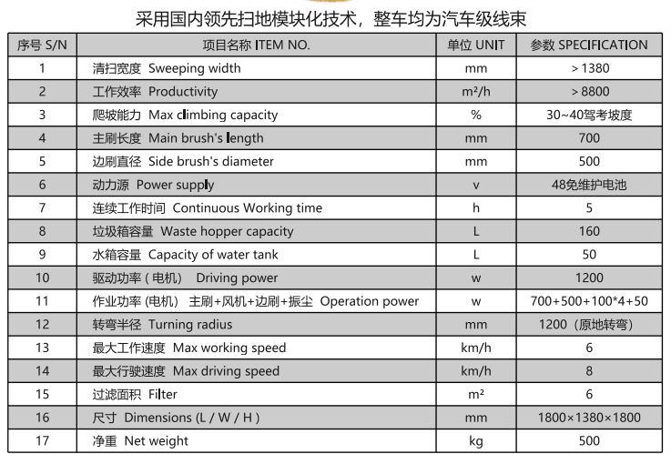 洁路宝驾驶麦盖提扫地机1400